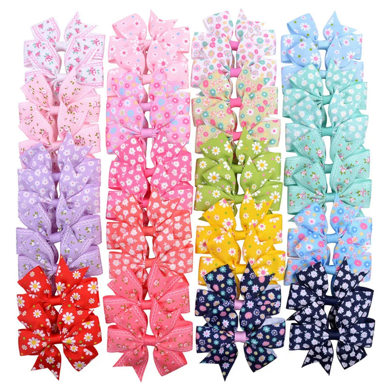 50pcs Small Middle Dog Hair Clip Bowknot - ProPawPet.com