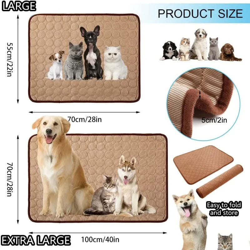 Summer Cool Pet Mat, Ice Silk Breathable Cat - ProPawPet.com