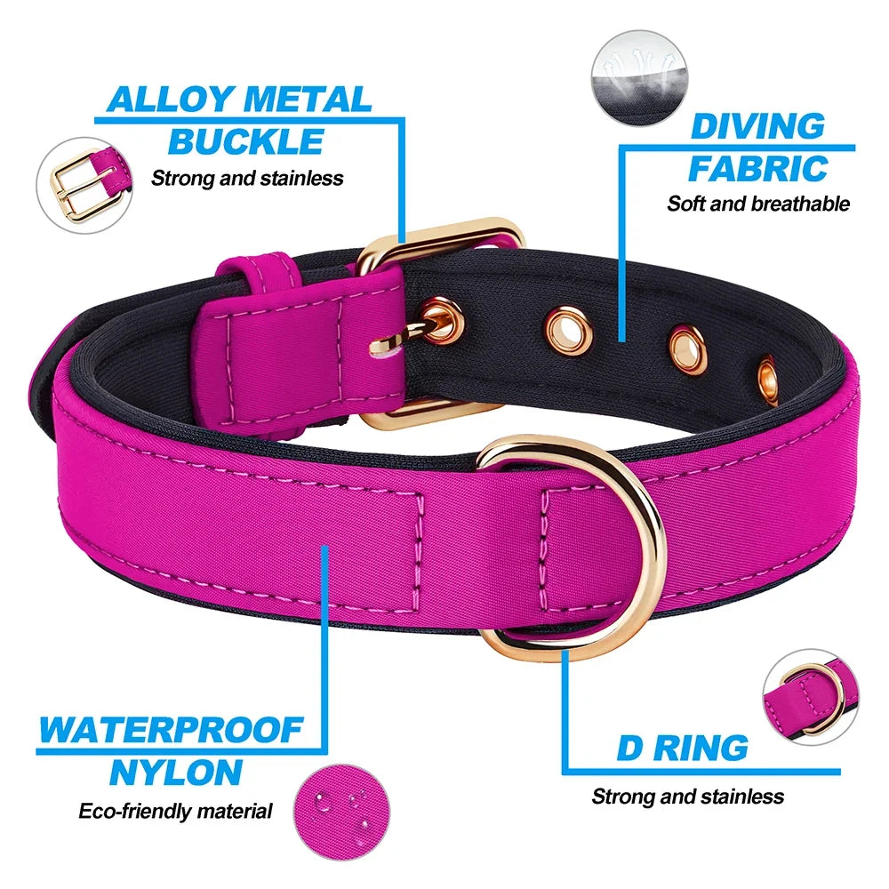 8 Colors Dog Collar Waterproof Nylon Dog - ProPawPet.com