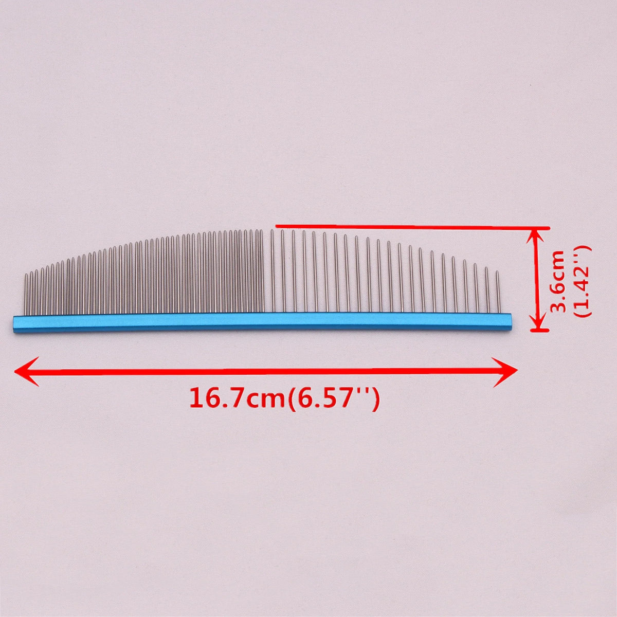 Puppy Grooming Comb Aluminum Handle Pink - ProPawPet.com