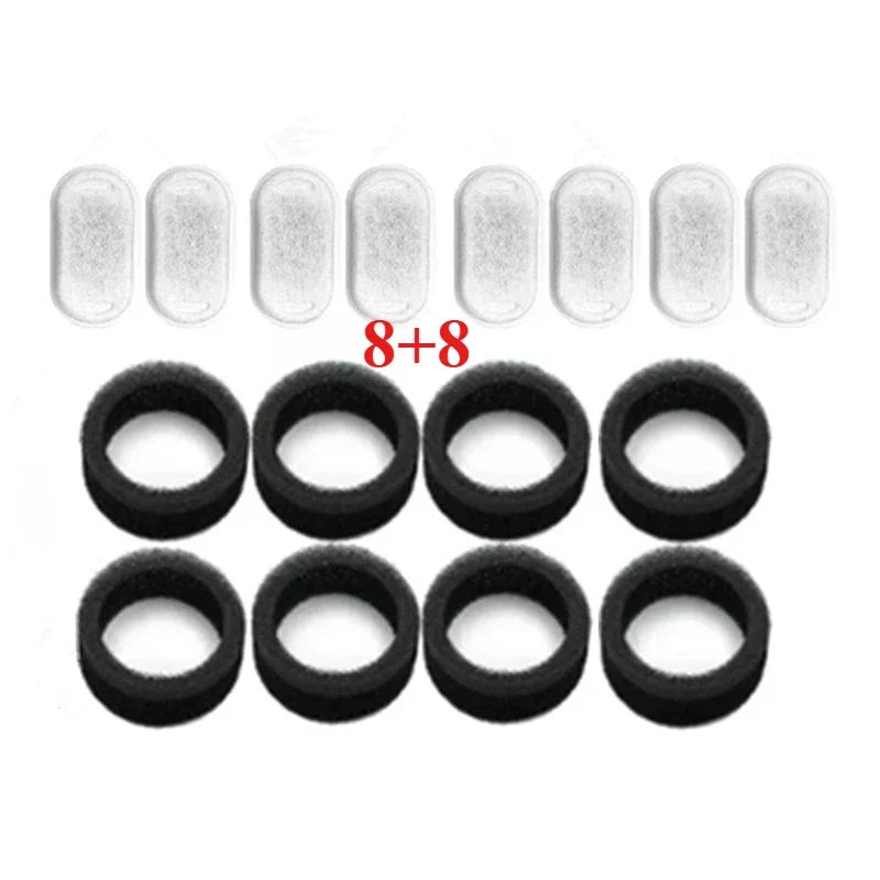 6 8 12 Cat Water Fountain Activated Carbon Sponge Filters, Stainless Steel