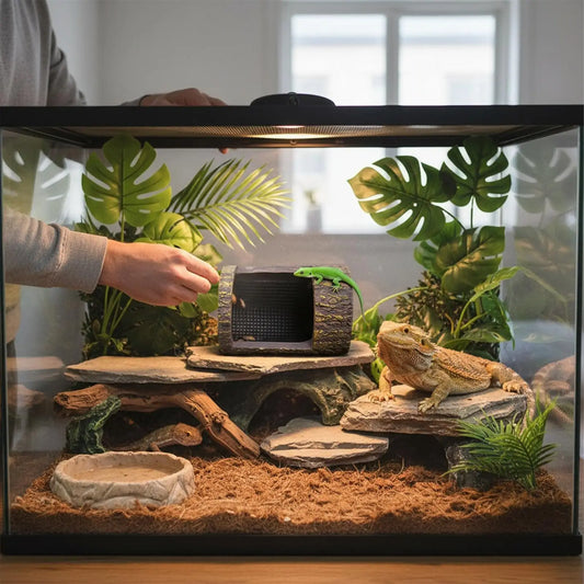 Reptile Feeder Box Anti-Escape Food Bowl - ProPawPet.com