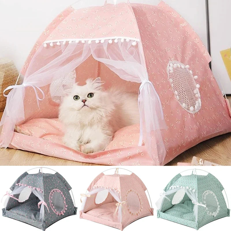 Foldable Pet Cat Tent Bed Four Seasons - ProPawPet.com
