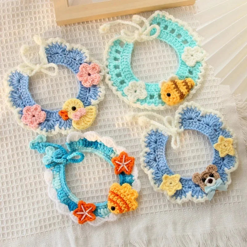 Hand-knitted Pet Collar Cat Decorative - ProPawPet.com