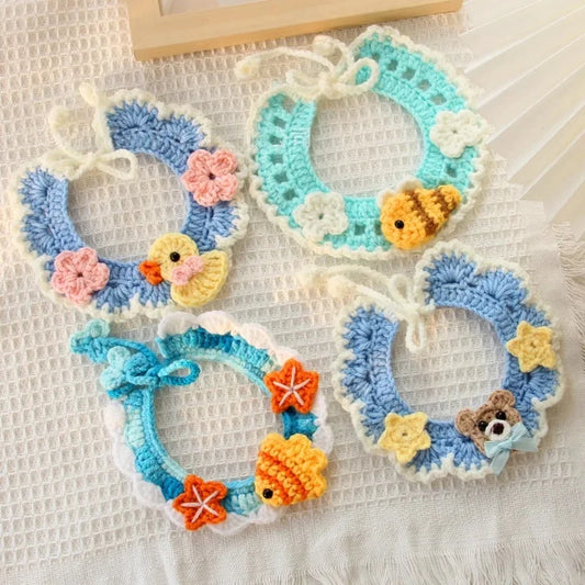 Hand-knitted Pet Collar Cat Decorative - ProPawPet.com