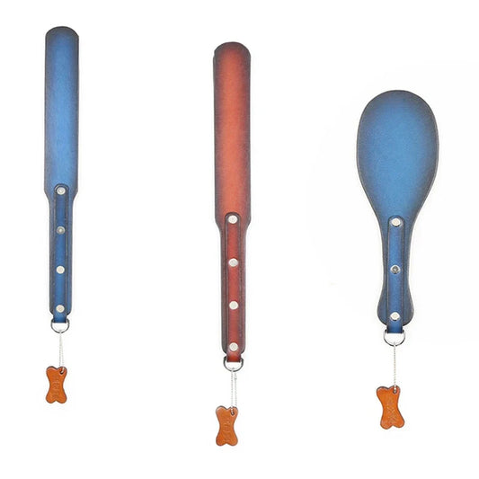 Real Cow Leather Whip,Rivet Spanking Paddle - ProPawPet.com