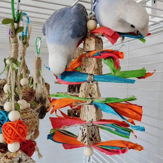 Bird Toys Colorful Hanging Chew Parrot Toys - ProPawPet.com