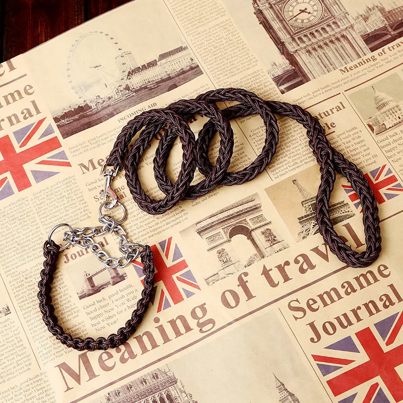 Double Strand Rope Large Dog Leashes Metal P - ProPawPet.com