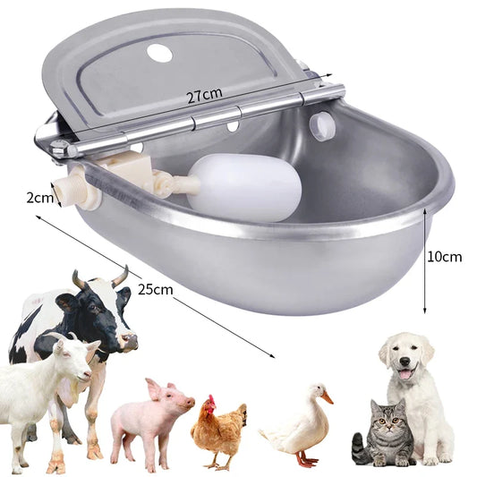 Stainless Steel Cow Water Bowls Automatic - ProPawPet.com