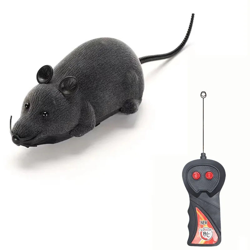 Robot Mouse Rat Funny Cat Plaything with Remote Control Multicolor, Interactive