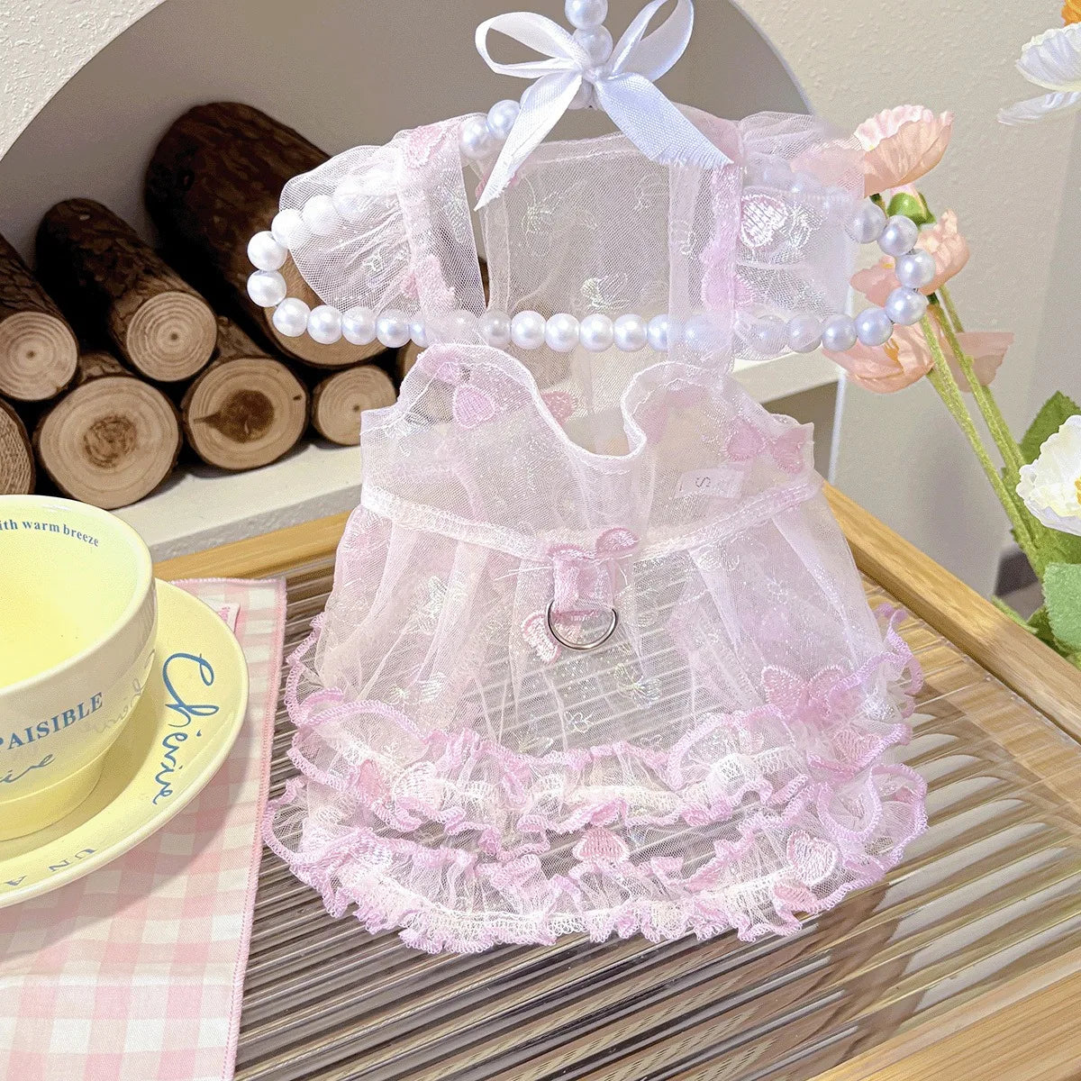 Mesh Pet Clothes Summer Puppy Sweet Princess - ProPawPet.com
