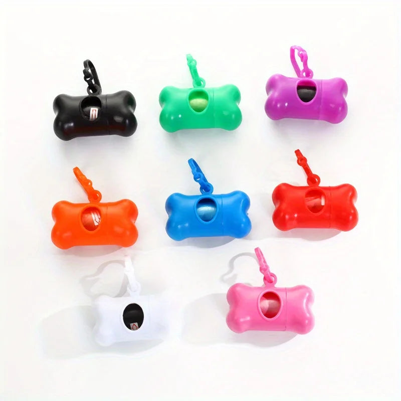 Colorful Bone-Shaped Dog Poop Bag Dispensers - ProPawPet.com