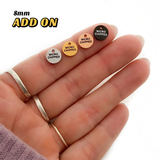 Tiny Microchip Dog Tag Microchipped Add On - ProPawPet.com