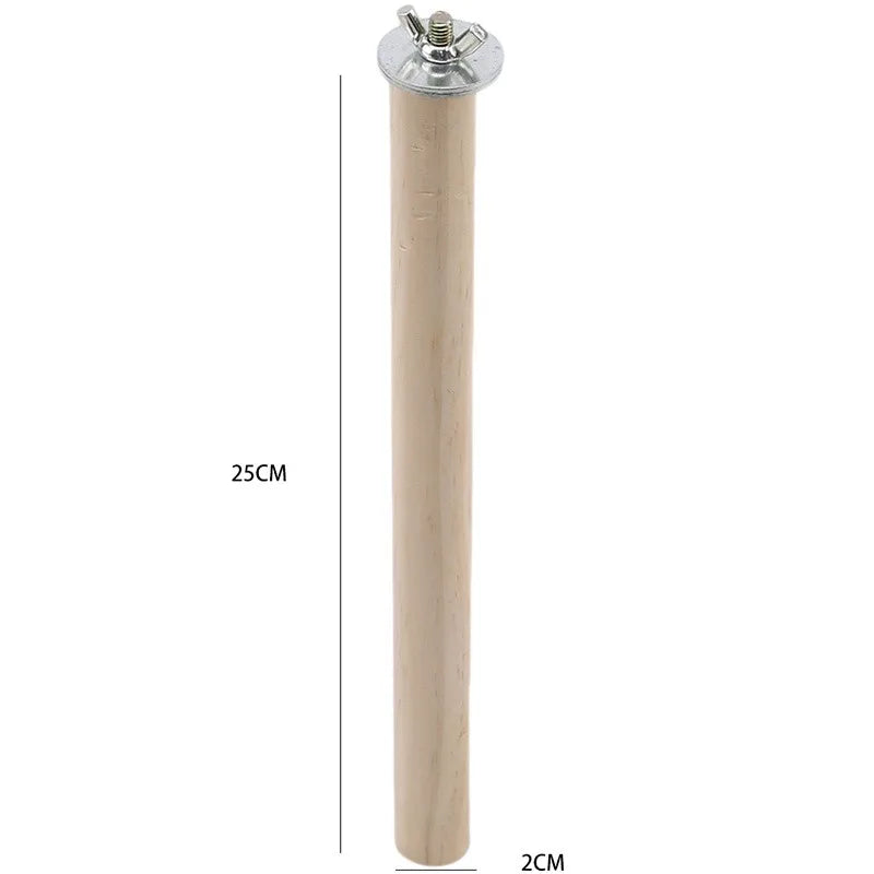 10 14 20 25cm Parrot Pet Raw Wood Hanging Stand – Bird Toys & Play