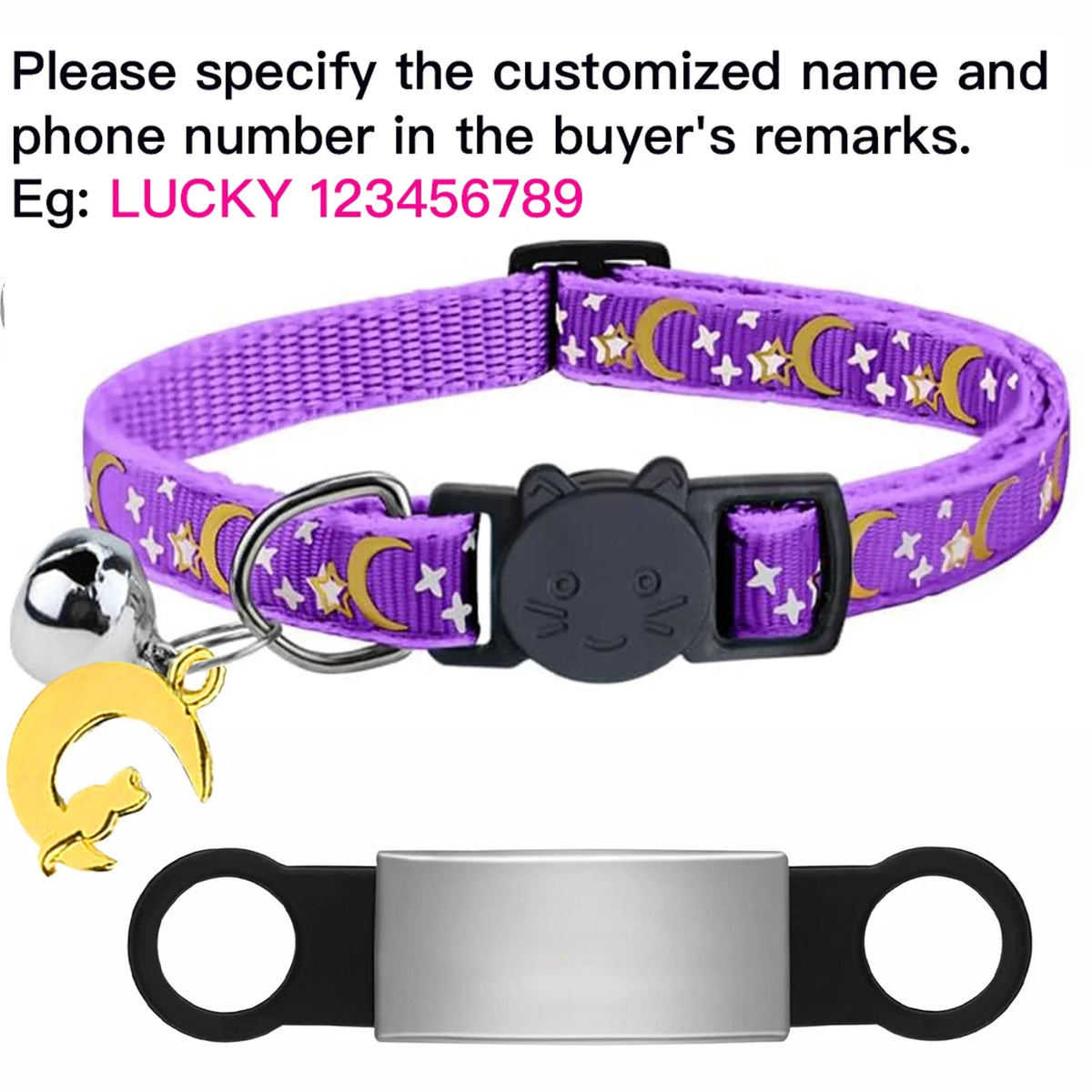 Custom Glow Cat Collar Free Engraved Anti Lost Pet ID – 16 Colors