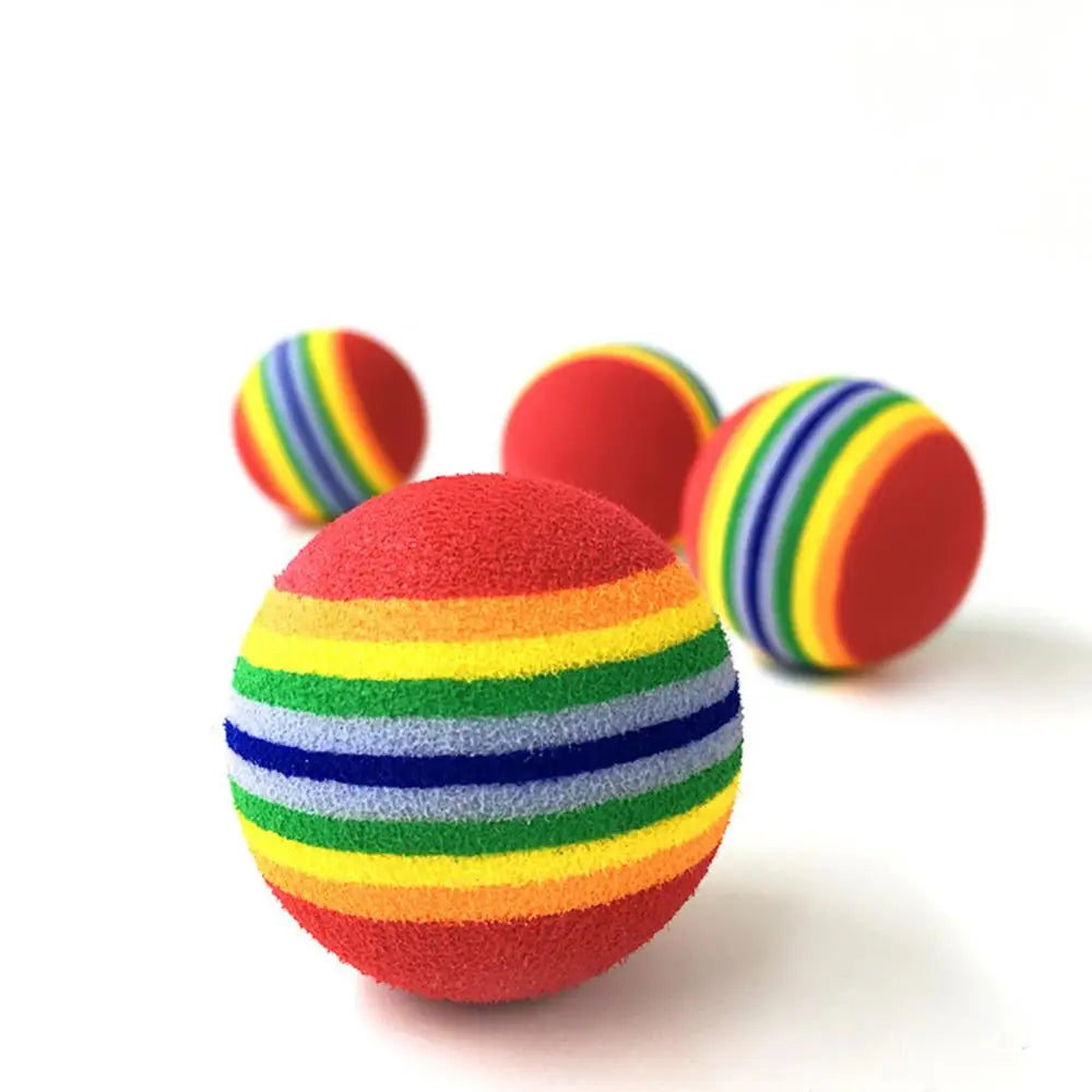 1Pcs Colorful Pet Rainbow Foam Fetch Balls - ProPawPet.com