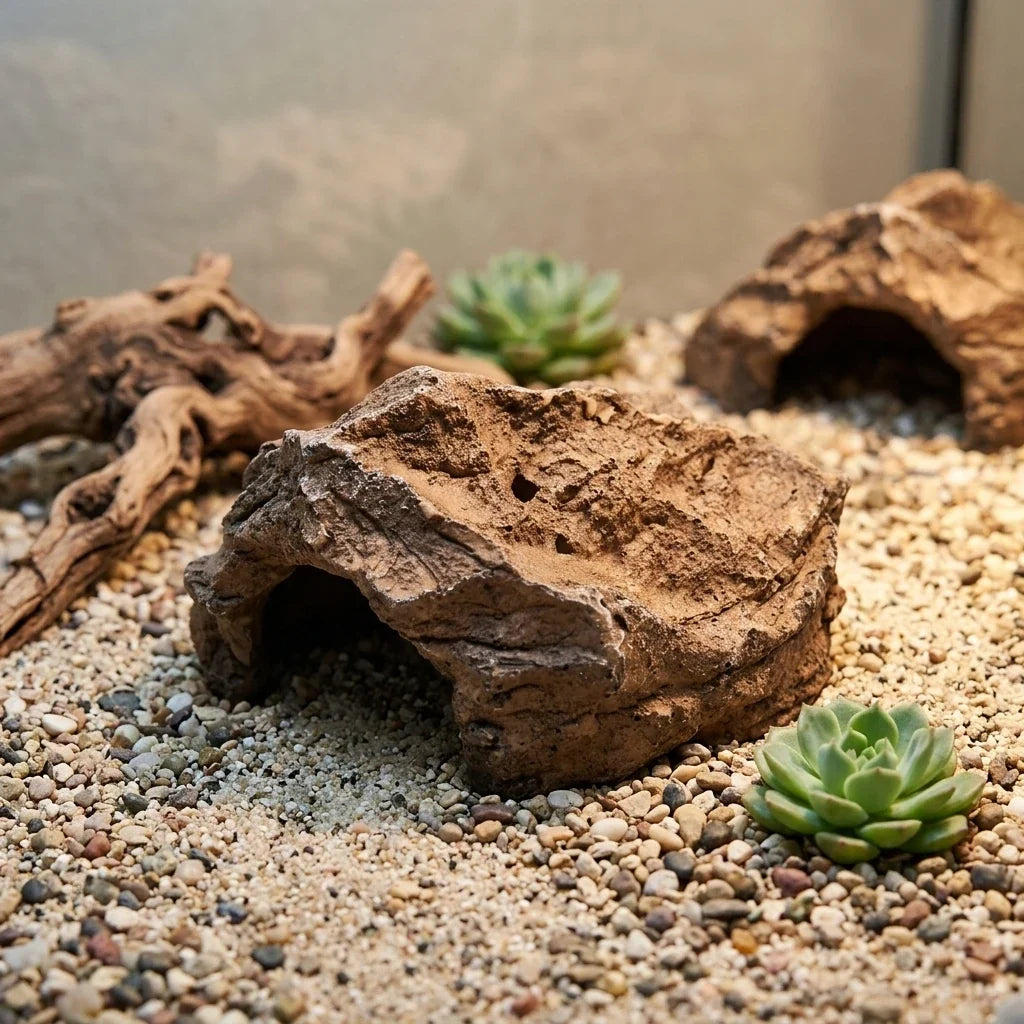 Stress-Relieving Reptile Hideout Natural - ProPawPet.com