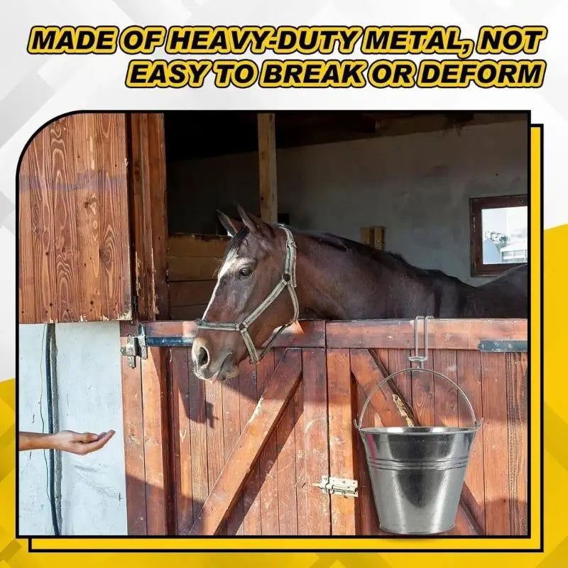 Metal Water Bucket Hangers Portable Horse - ProPawPet.com
