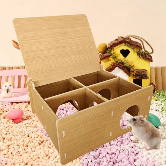 Wooden Hamster Hideout Tunnel Gnaw-proof - ProPawPet.com