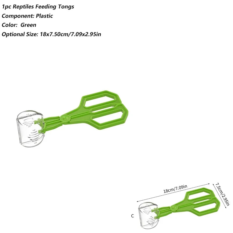 Clear Reptiles Feeding Tongs Ergonomic - ProPawPet.com