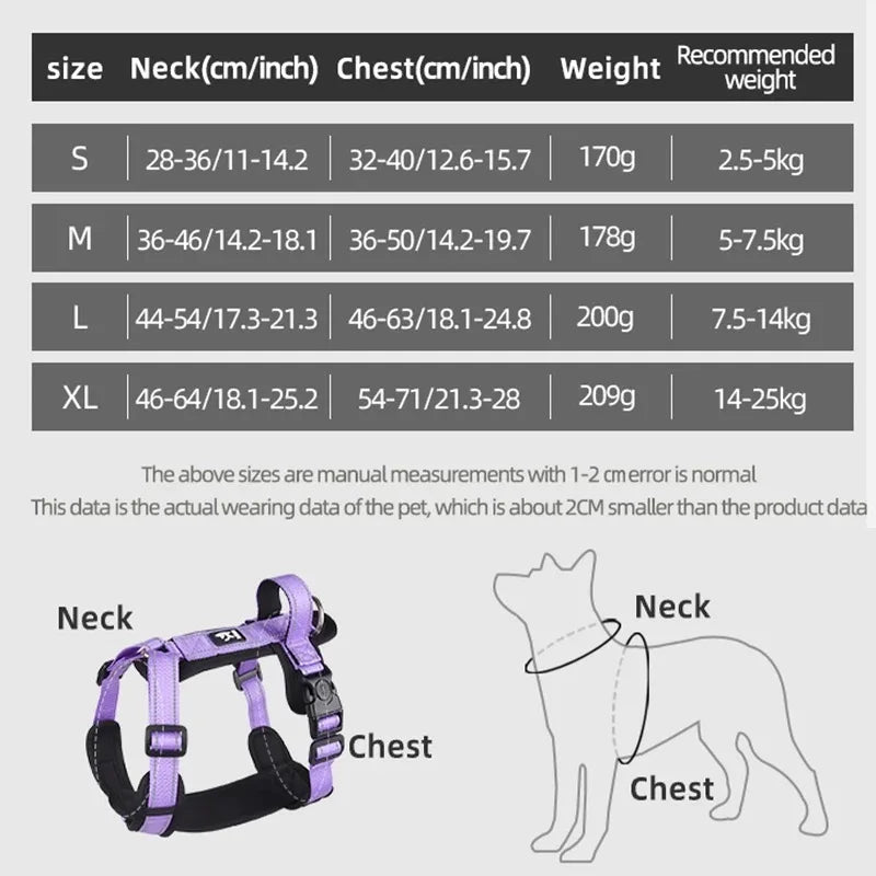 New Pet Dog Harness Reflective With Handle - ProPawPet.com