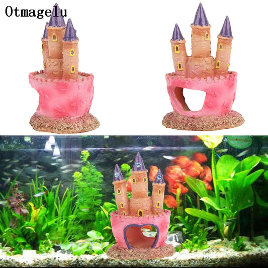 Resin Diamond Castle Aquariums Decorations - ProPawPet.com