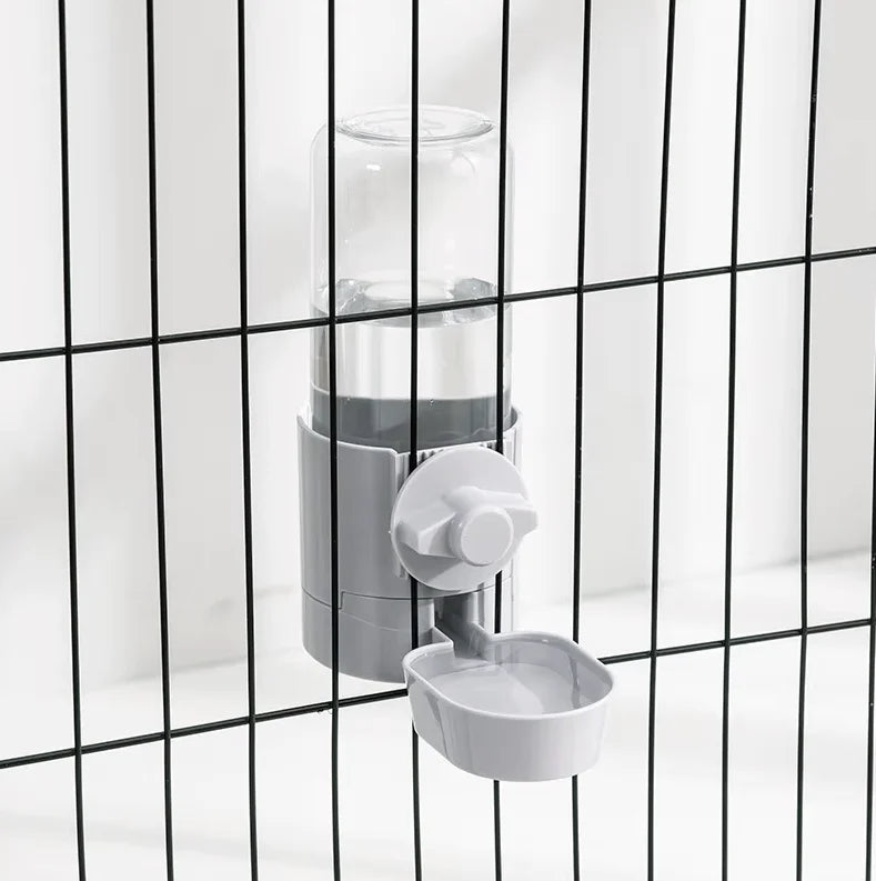 Automatic Pet Feeder Cage Hanging Dish Water Bottle – 6 Colors