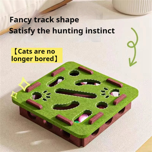 Cat Puzzle Toy Felt Puzzle Box Cat Exercise - ProPawPet.com