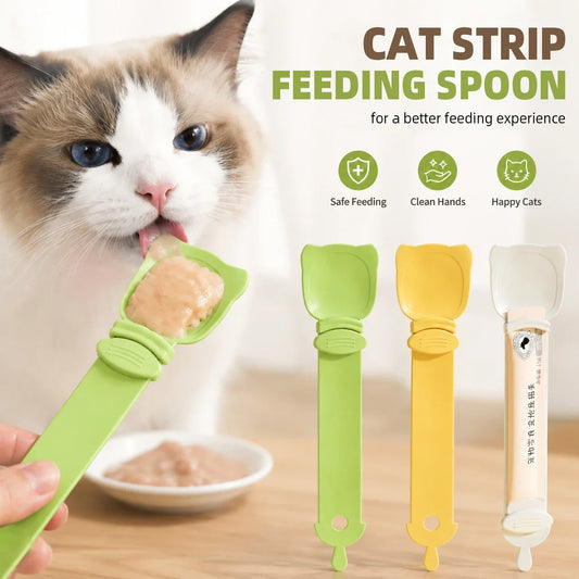 1/3PCS Cat Treat Feeder Spoon Long Handle - ProPawPet.com