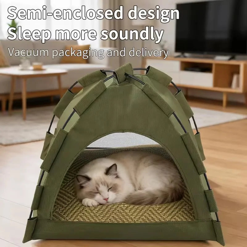 Foldable Semi Enclosed Pet Tent Detachable - ProPawPet.com