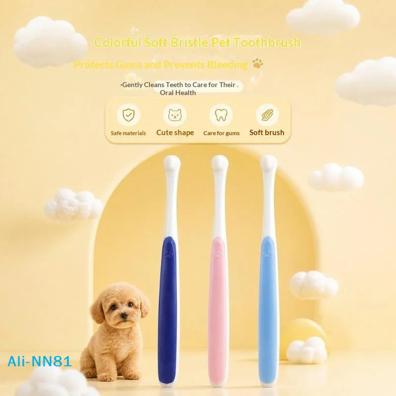 【N】Round Head Dog Toothbrush Remove Bad - ProPawPet.com