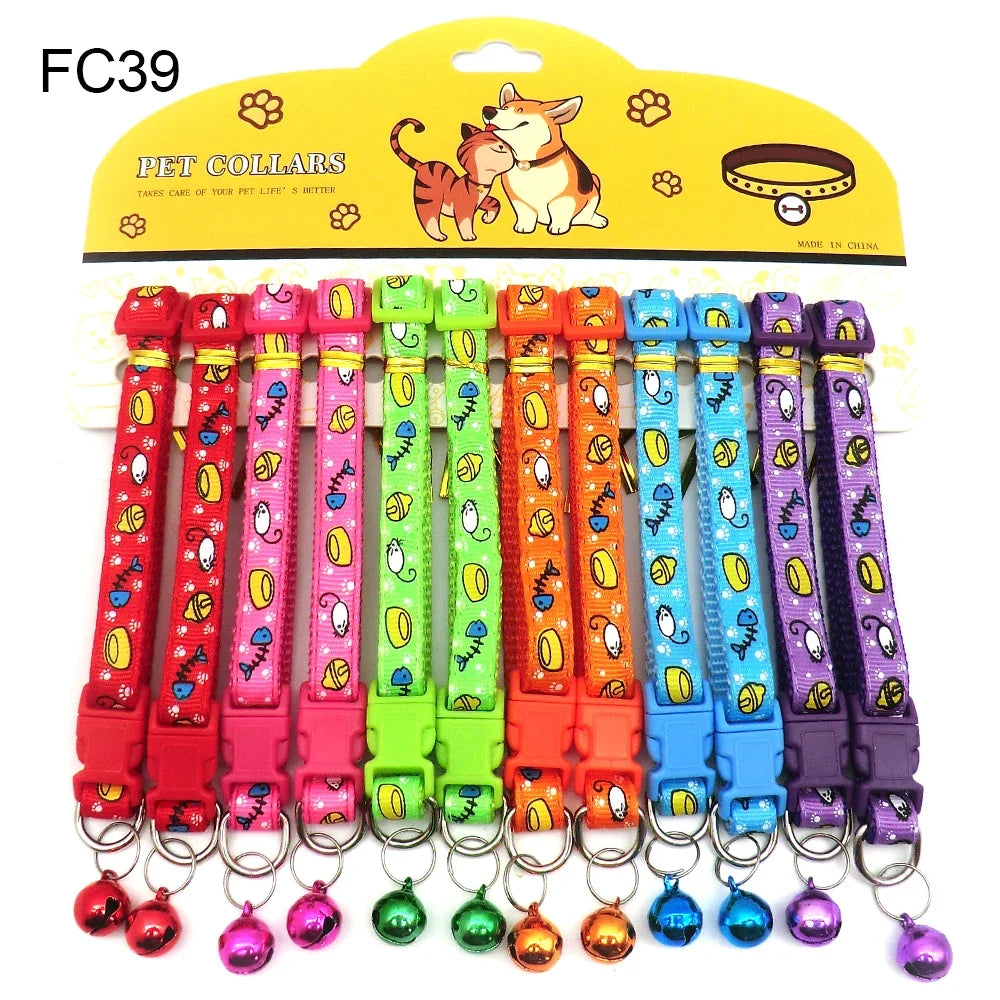12PCS Cat & Dog Fashion Outdoor Collar with - ProPawPet.com