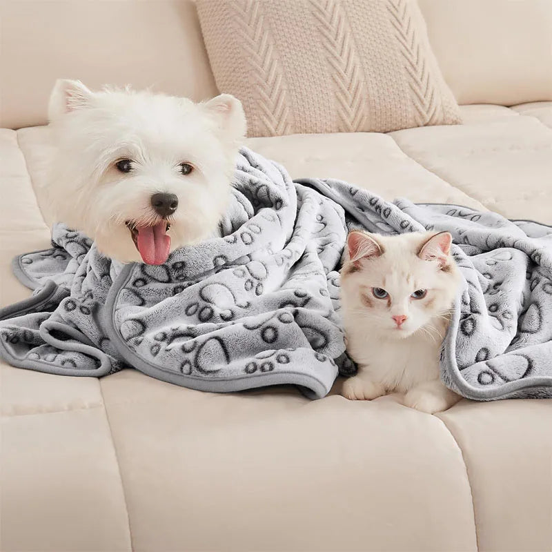 Premium Soft Dog Blanket Washable Cute Paw - ProPawPet.com