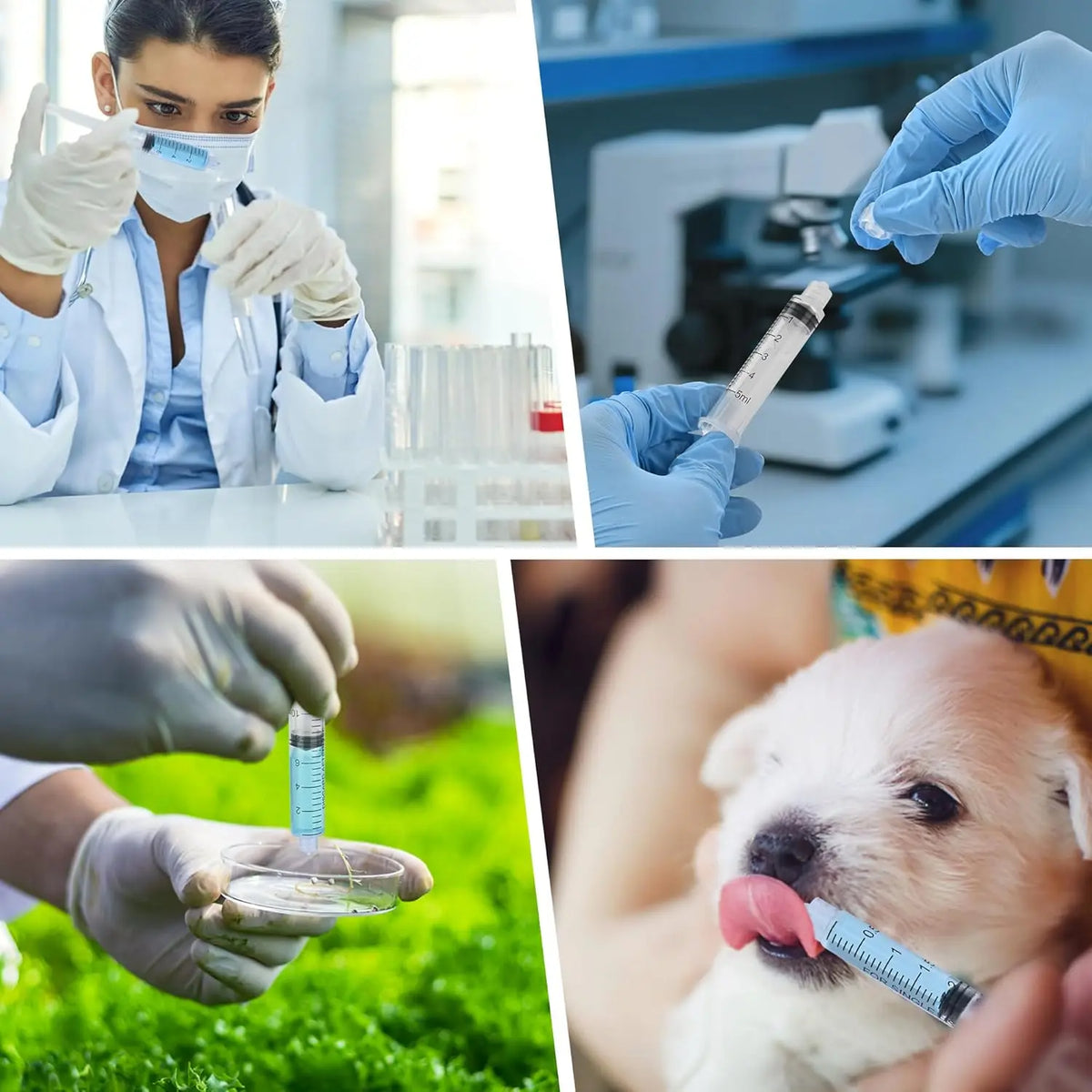 3ml Luer Lock Plastic Syringe Without - ProPawPet.com