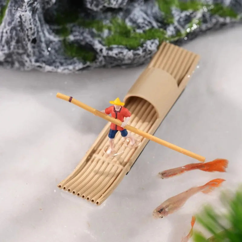 3D Printed Floating Boat Mini Raft Fish Tank - ProPawPet.com