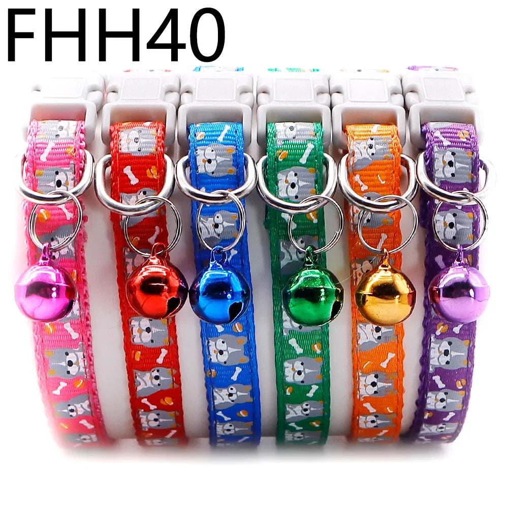 12Pcs Collars Cute with Bells Pet Necklace - ProPawPet.com