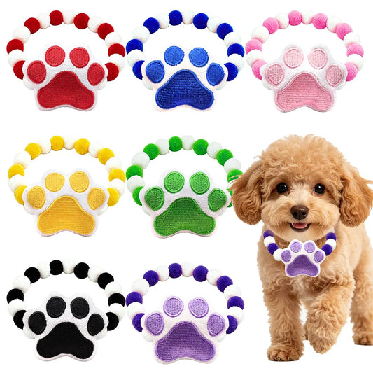 30/50/100PCS Handmade Dog Collars Plush - ProPawPet.com