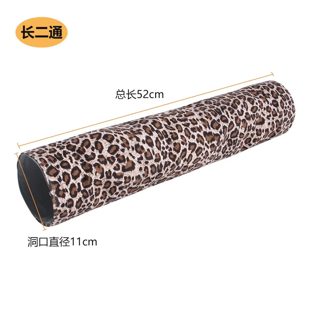 Rainbow Leopard Print Foldable Pet Tunnel - ProPawPet.com