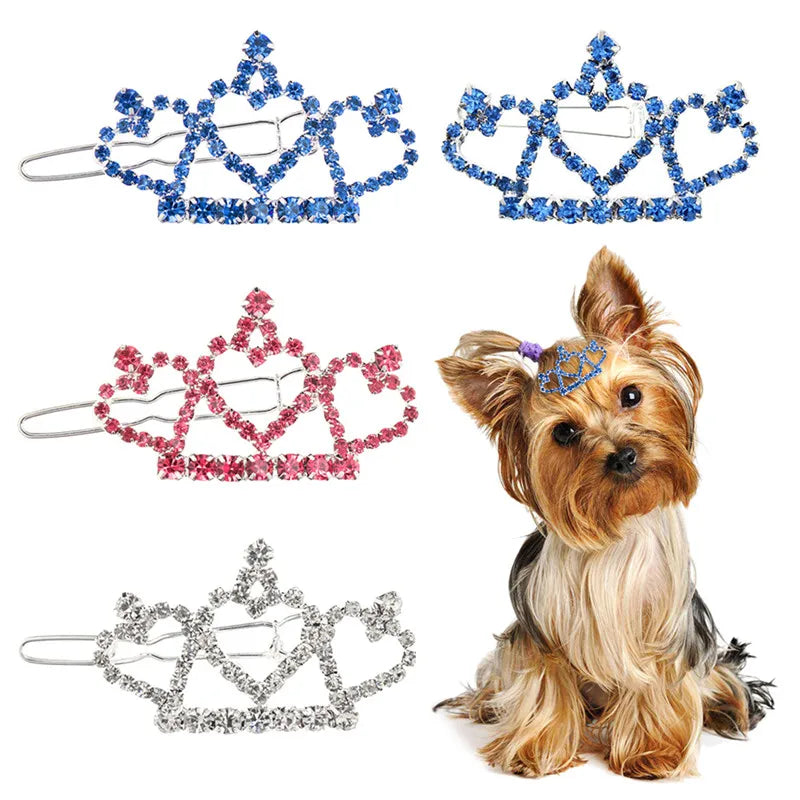 Fashion Crystal Rhinestone Dog Hair Clip - ProPawPet.com