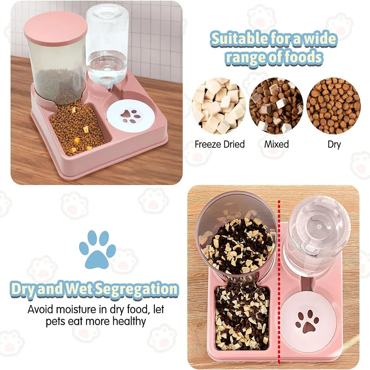 Automatic Cat Feeder Water Dispenser Set, 2 - ProPawPet.com