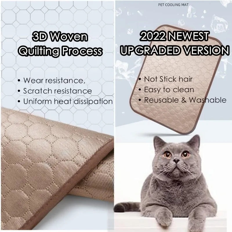 Summer Cool Pet Mat, Ice Silk Breathable Cat - ProPawPet.com