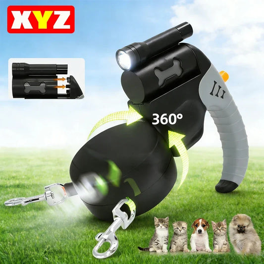 Auto Retractable Double-Headed Dog Leash 3M - ProPawPet.com