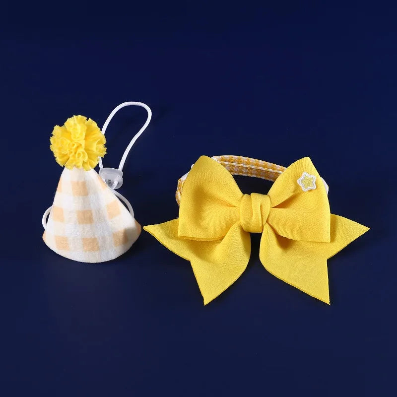 Pet Party Decoration Set Cat & Dog Birthday Hats, Adjustable
