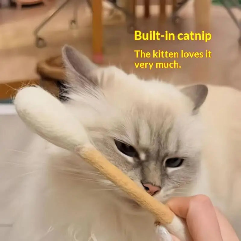Creative Large Cotton Swab Shaped Catnip Toy - ProPawPet.com