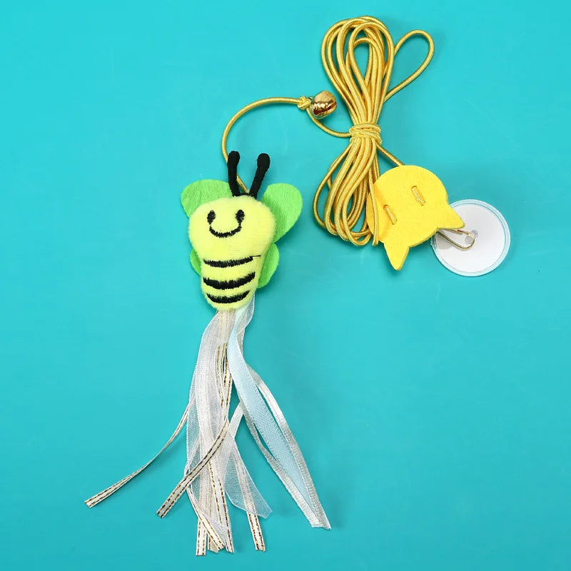 Ouwo Hanging Cat Toy Simulation Scratch Telescoping Rope – Cat Supplies
