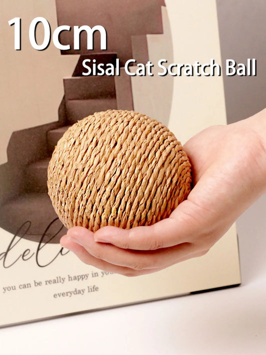 10CM Interactive Sisal Cat Scratching Ball - ProPawPet.com