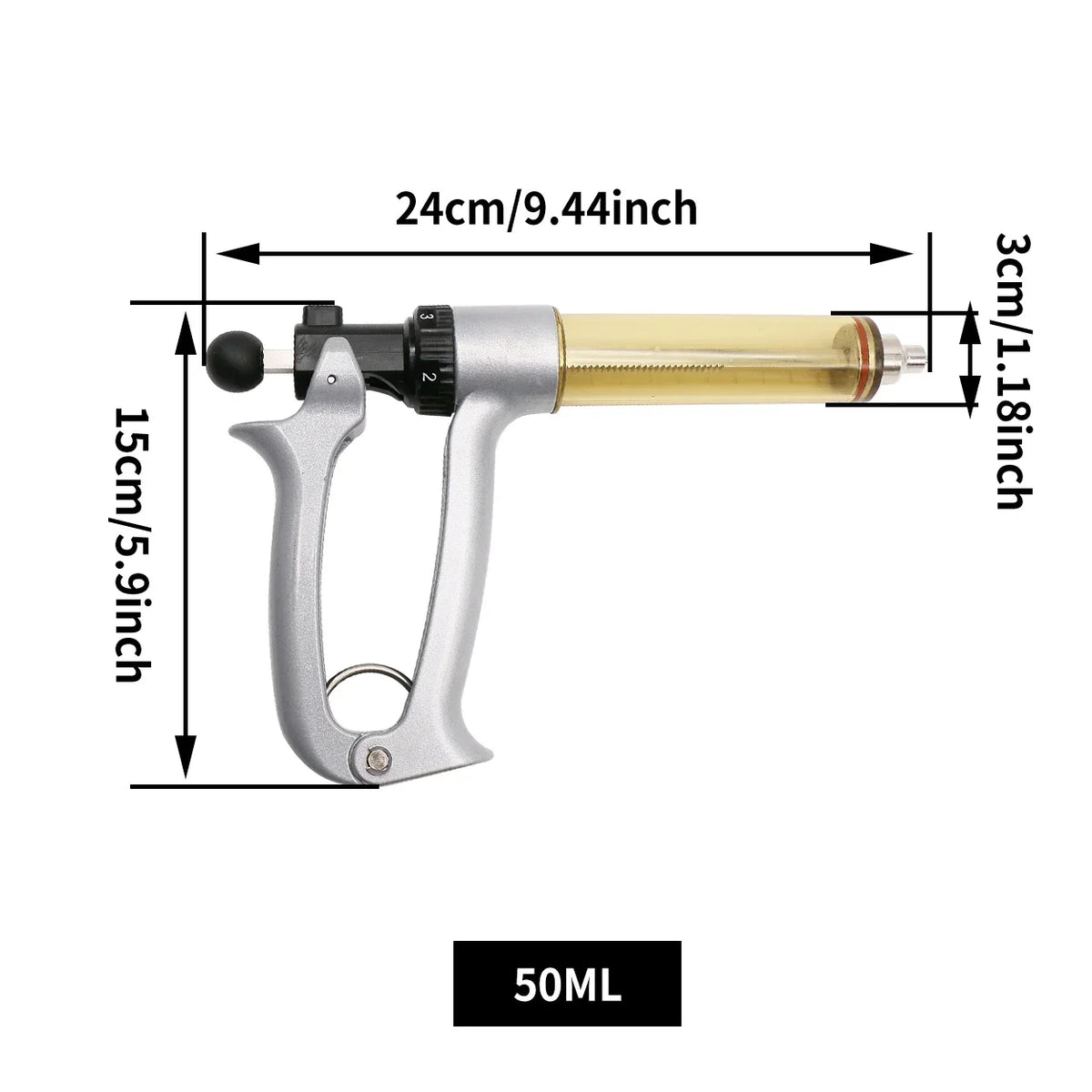 25/50ml Semiautomatic Continuous Syringe - ProPawPet.com