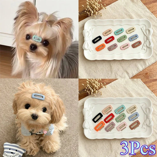 3Pcs 2.3cm/3.2cm Square-Shaped Hairpins For - ProPawPet.com