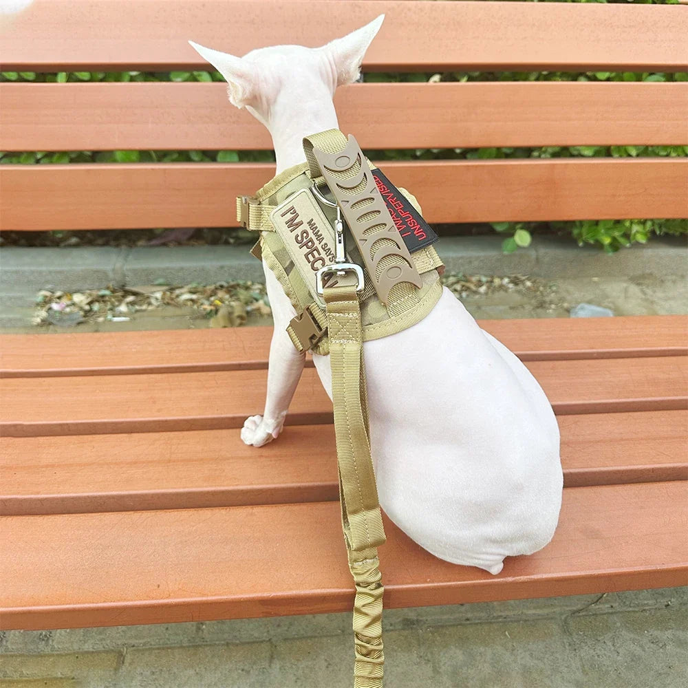 Tactical Nylon Cat Harness Leash Patch Kit - ProPawPet.com