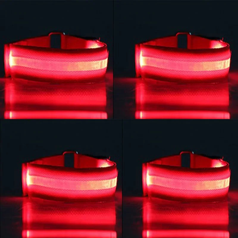 Set LED Lighting Horse Leg Safety Belt Straps Night – Equestrian Accessories